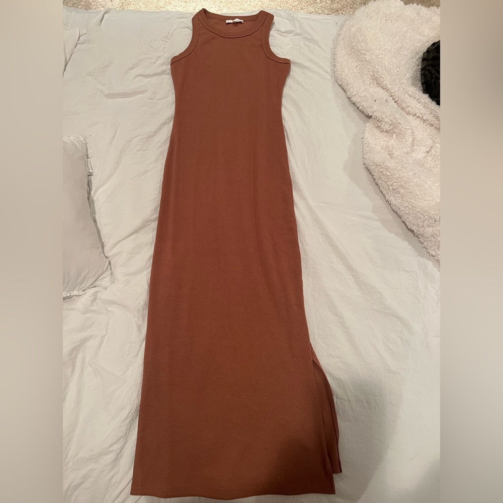 Mable light brown dress